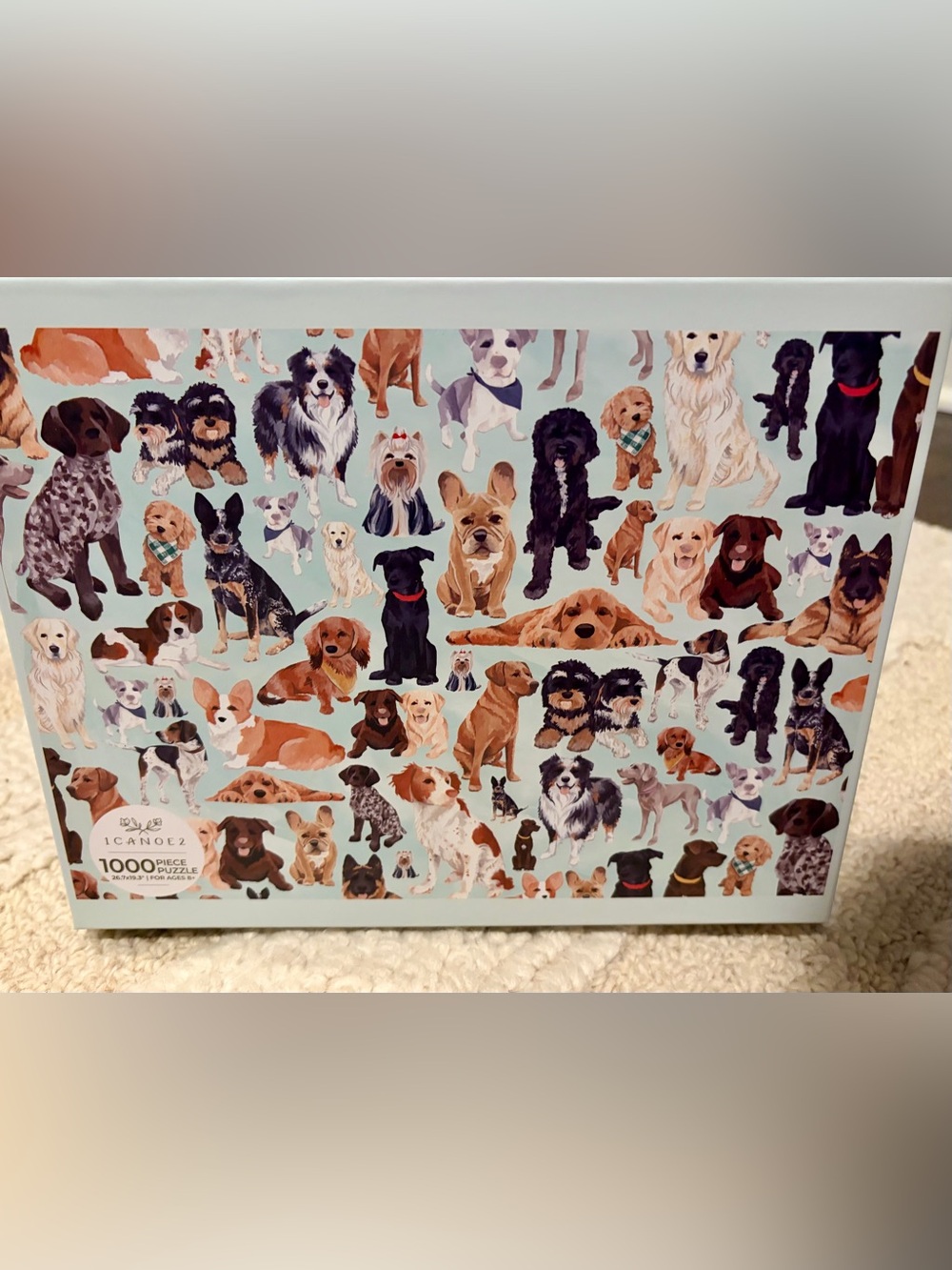 1000 Piece Puzzle Dogs 1 Canoe 2